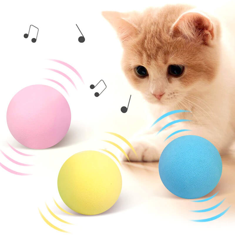 NOISYCATBALL - interaktives Katzenspielzeug, simuliert natürliche Tiergeräusche
