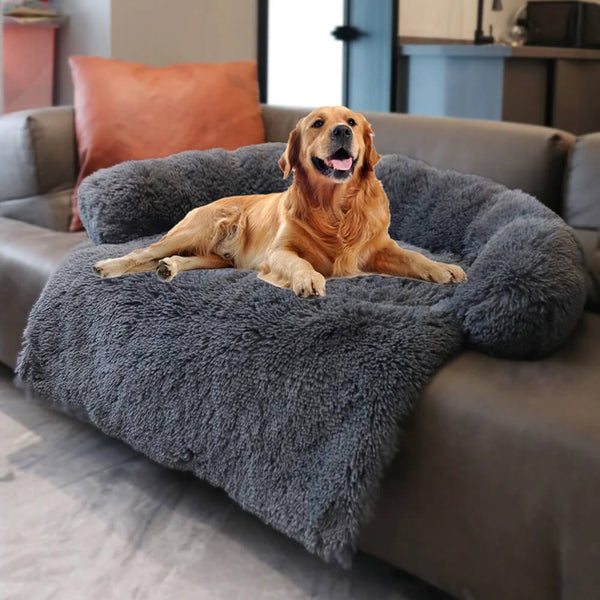 TRENDMOPS GRANDCUDDLE - Kuscheliges Hundebett und Hundedecke: Luxuriöses Plüsch für optimalen Komfort, für Möbel, Auto oder Boden